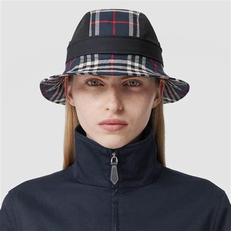 burberry bucket hat navy|burberry bucket hat vintage.